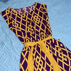 Purple And Gold gameday dress